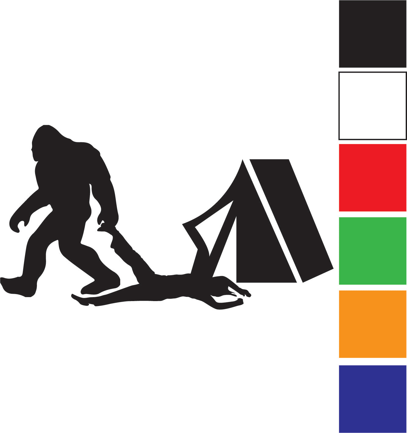 bigfoot tents Bigfoot Tent Decal – Taylor Made Graphics and Design