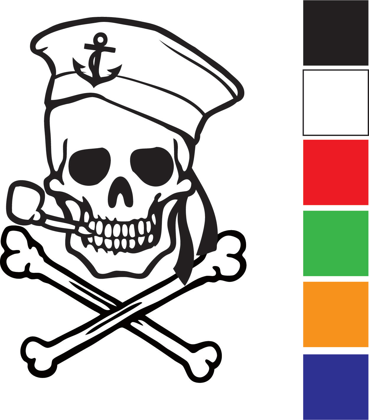 Skull 57 Decal