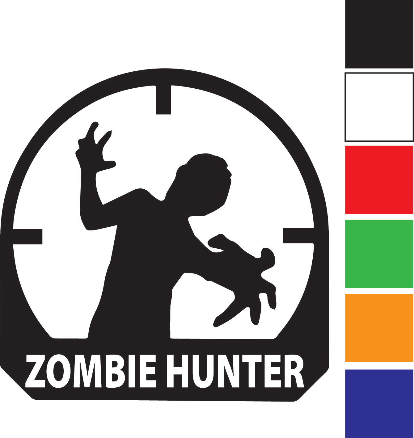 Zombie Hunter Decal