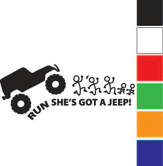 Run She Decal